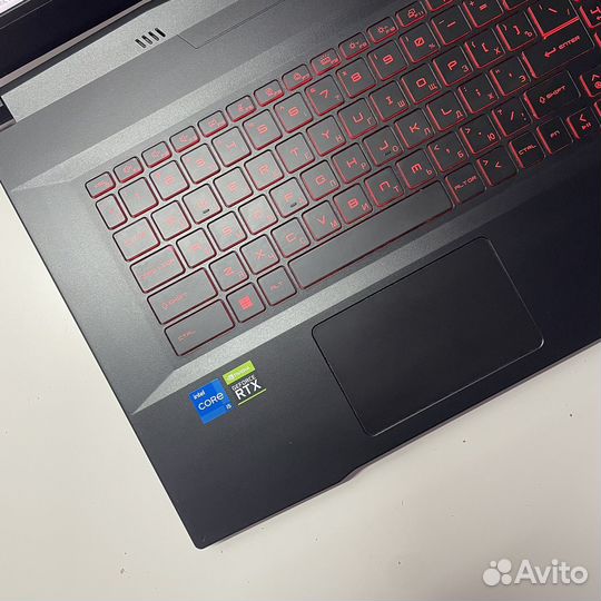 Игровой ноутбук MSI i5-11400H, 16GB, RTX 3050