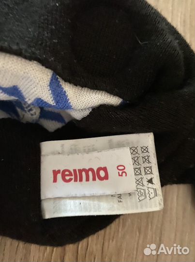 Reima 50 шапка с завязками на весну осень