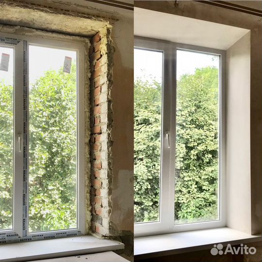 Ремонт оконных откосов