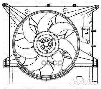 Крыльчатка с эл. мотором Volvo XC90 (02) LFK1057