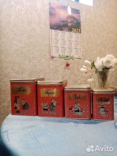 Жестяные банки для сыпучих продуктов