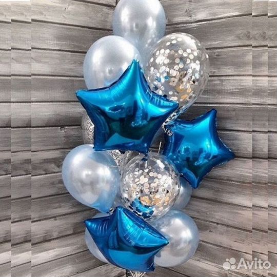 Фонтан из шаров 14шт (код0010)