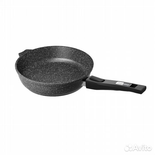Сковорода Мечта гранит 22 см с крышкой