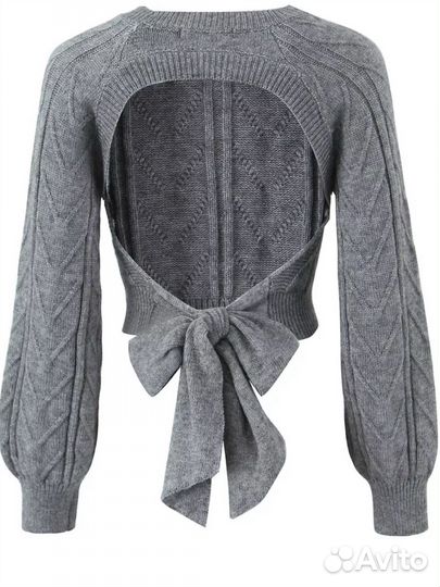 Вязаный теплый свитер y2k