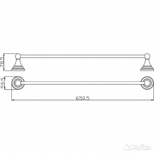 Полотенцедержатель Rav Slezak Morava MKA0701/65CM