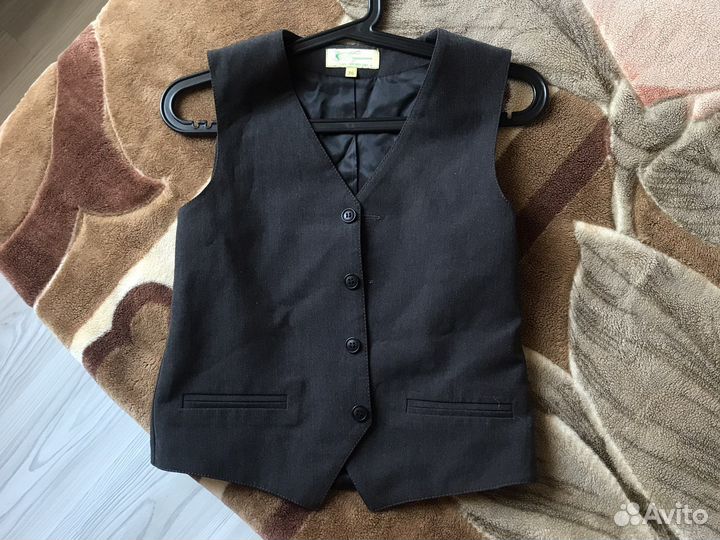 Жилетка школьная серая