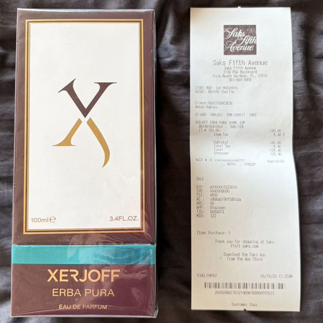 Xerjoff Erba Pura 100ml Оригинал