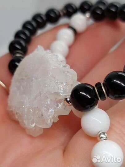 Колье-чокер Агат камень