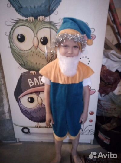 Новогодний костюм гном(прокат)