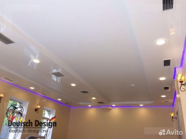 Натяжные потолки любой сложности