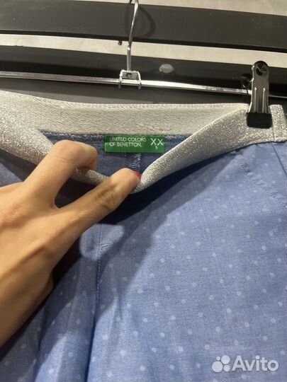 Шорты кюлоты Benetton, рубашка H&M 98 104 2-4 г