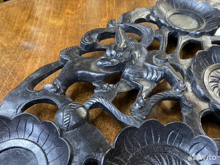 Поднос под пиалы деревянный