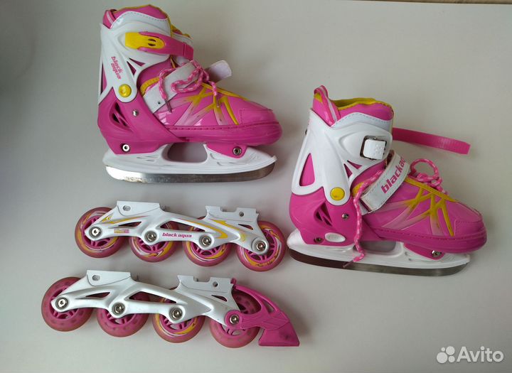 Коньки ролики 2 в 1