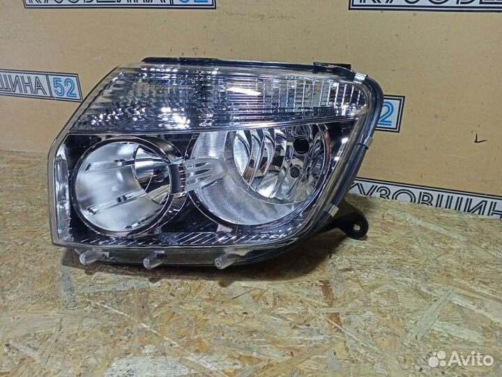 Фара левая Renault Duster (10-15г) хром