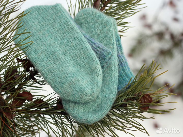 Женские шерстяные носки / Ручная работв