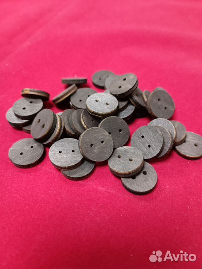 Пуговицы деревянные