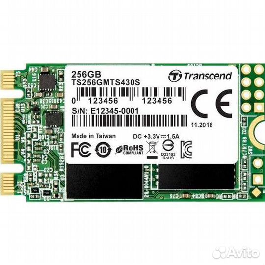 Внутренний SSD Transcend 430S на 256GB