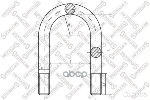 84-64616-SX стремянка 78xM20x2.5x310R HD85-B16