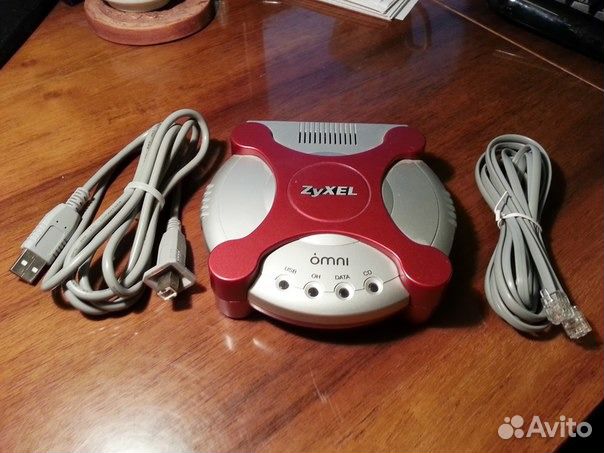Модем zyxel omni 56K USB Plus EE