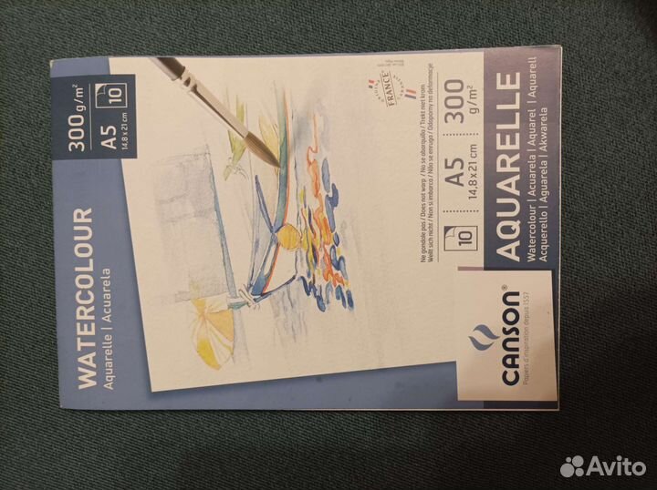 Склейка Canson для акварели 7 листов а5 300г/м2