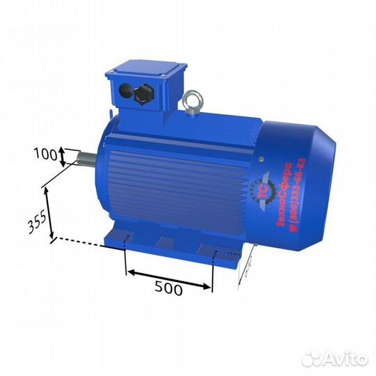 Электродвигатель аир 355SMB10 (132кВт/600об.мин)