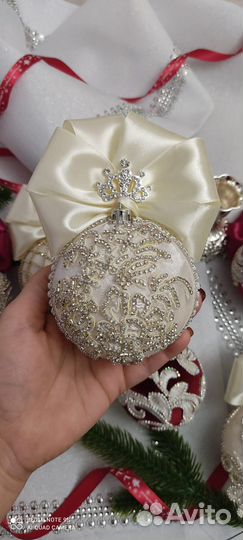 Шары на ёлку ручной работы