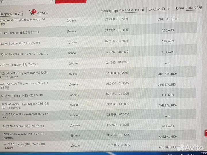 Радиатор Ауди А6