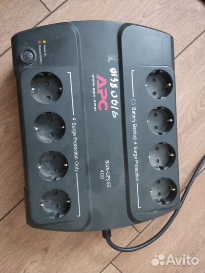 Ибп бесперебойник APC back-UPS ES 400