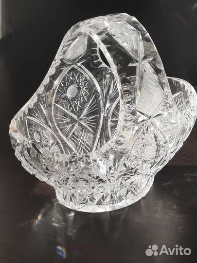 Ваза хрустальная корзина