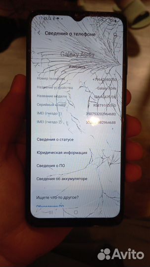 Оригинальный дисплей Samsung A04s A047F