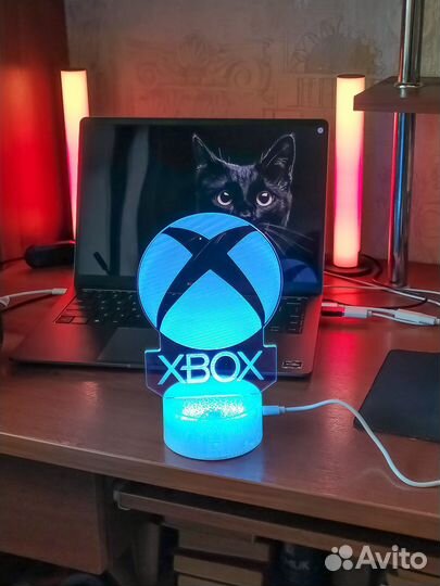 Лампа ночник xbox/ CS GO/ cyberpunk