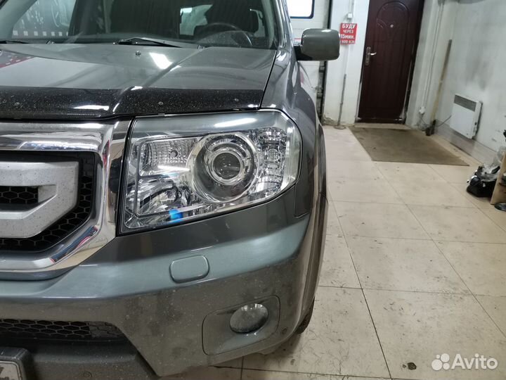 Honda Pilot билед, установка линз