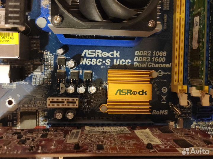 Материнская плата asrock n68c-s ucc