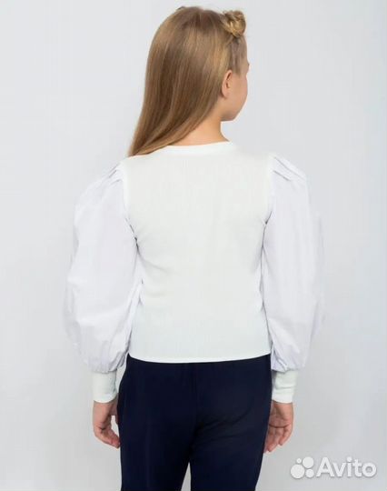 Блузка школьная 140р новая