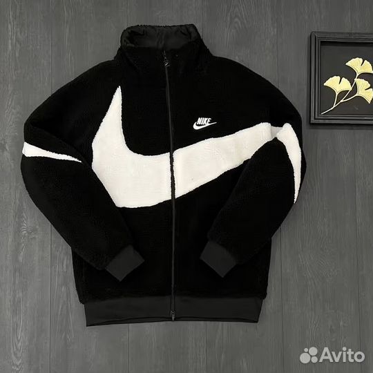 Двухсторонняя куртка барашек nike