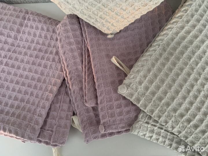 Полотенце для волос с пуговкой