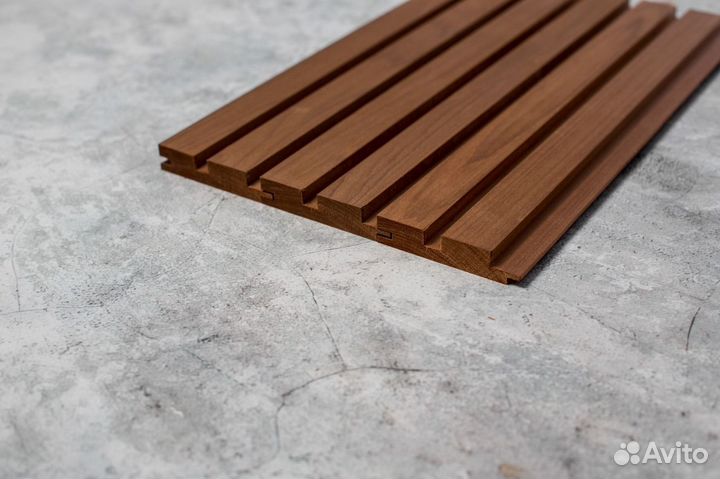 Вагонка реечный профиль из термированной липы