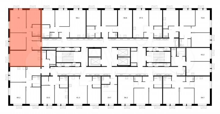 3-к. квартира, 78,1 м², 17/17 эт.