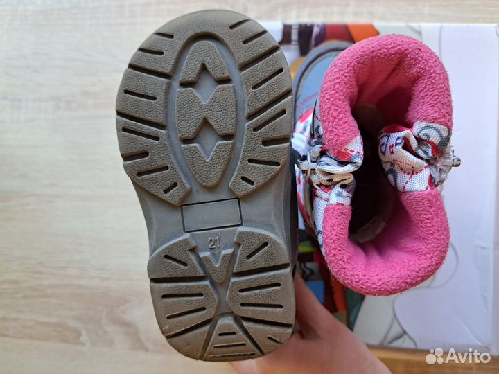 Дутики для девочки. 21 размер