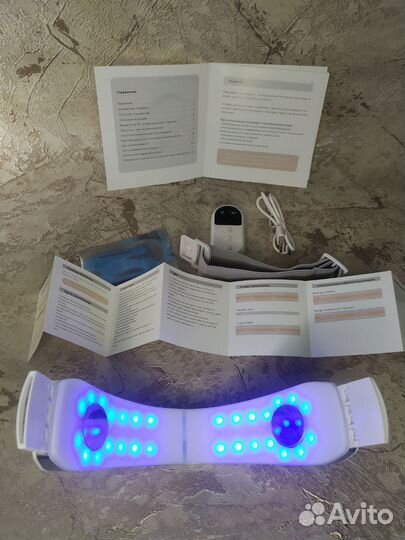 LED Массажер для лица и шеи вибро- микротоковый