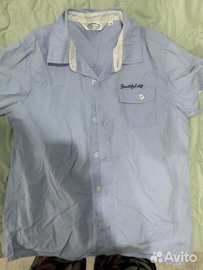 Рубашка, шорты на мальчика 134-140