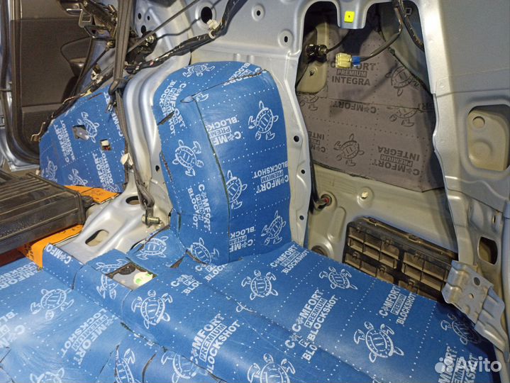 Установка шумоизоляции