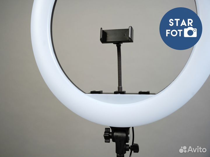 Кольцевая лампа для барбершопа