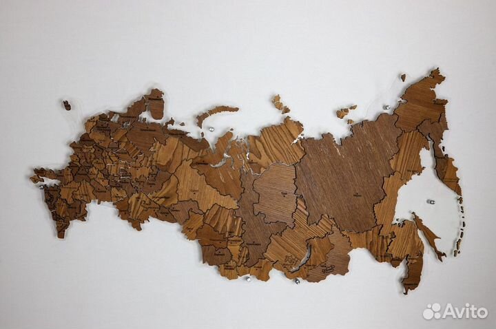 Деревянные карты мира