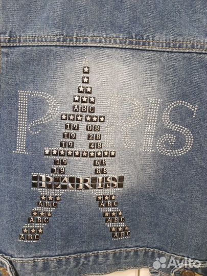 Джинсовая жилетка для девочек