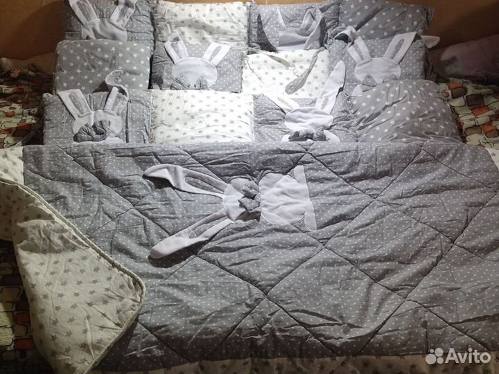 Бортики в детскую кроватку бу