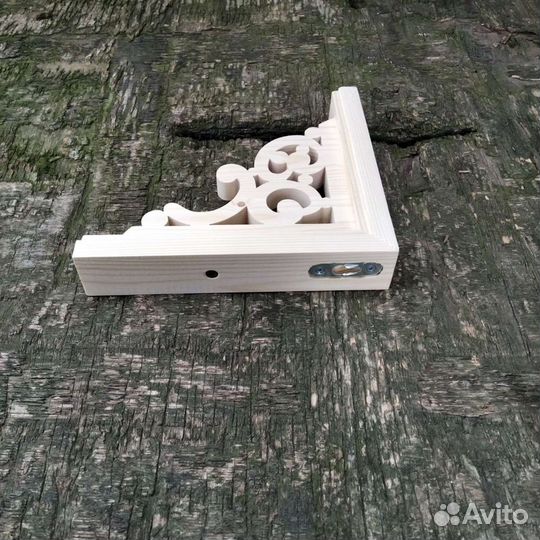 Кронштейн для полок деревянный Кантри