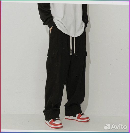 Спортивные широкие штаны карго (Art товара: 89369)
