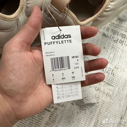 Новые слипоны дутики Adidas Puffylette р-р 42 и 43