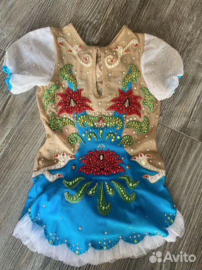 Купальник для художественной гим. в народном стиле